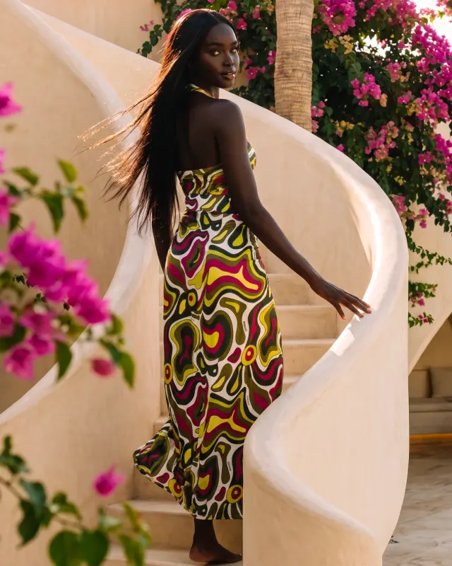 Paréo long en lycra — Resortwear