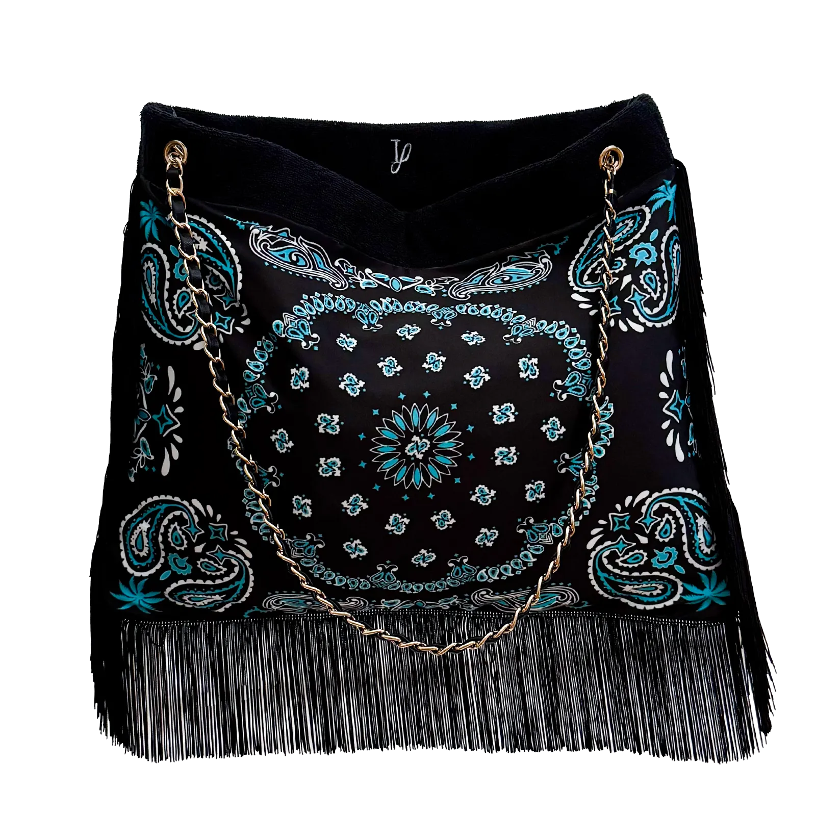 Bandana noir — face
