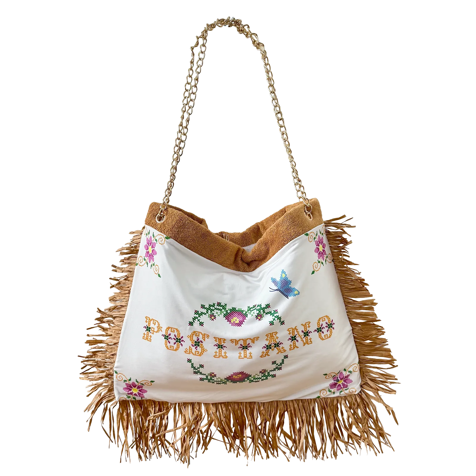 Raffia point de croix — worn