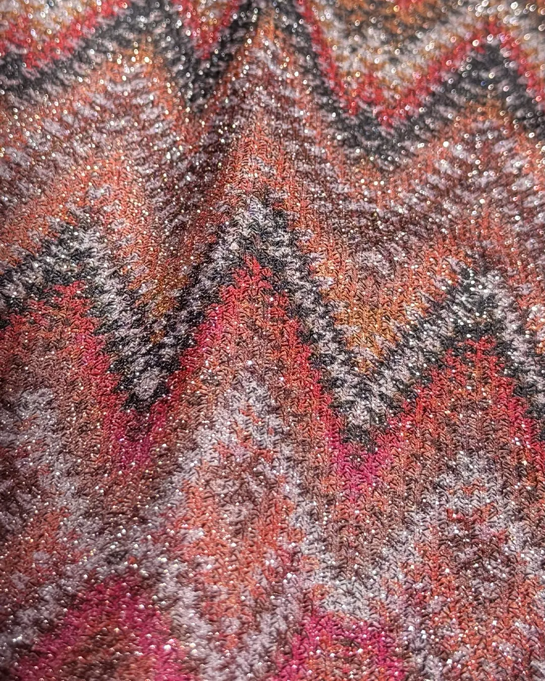Terracota lurex print