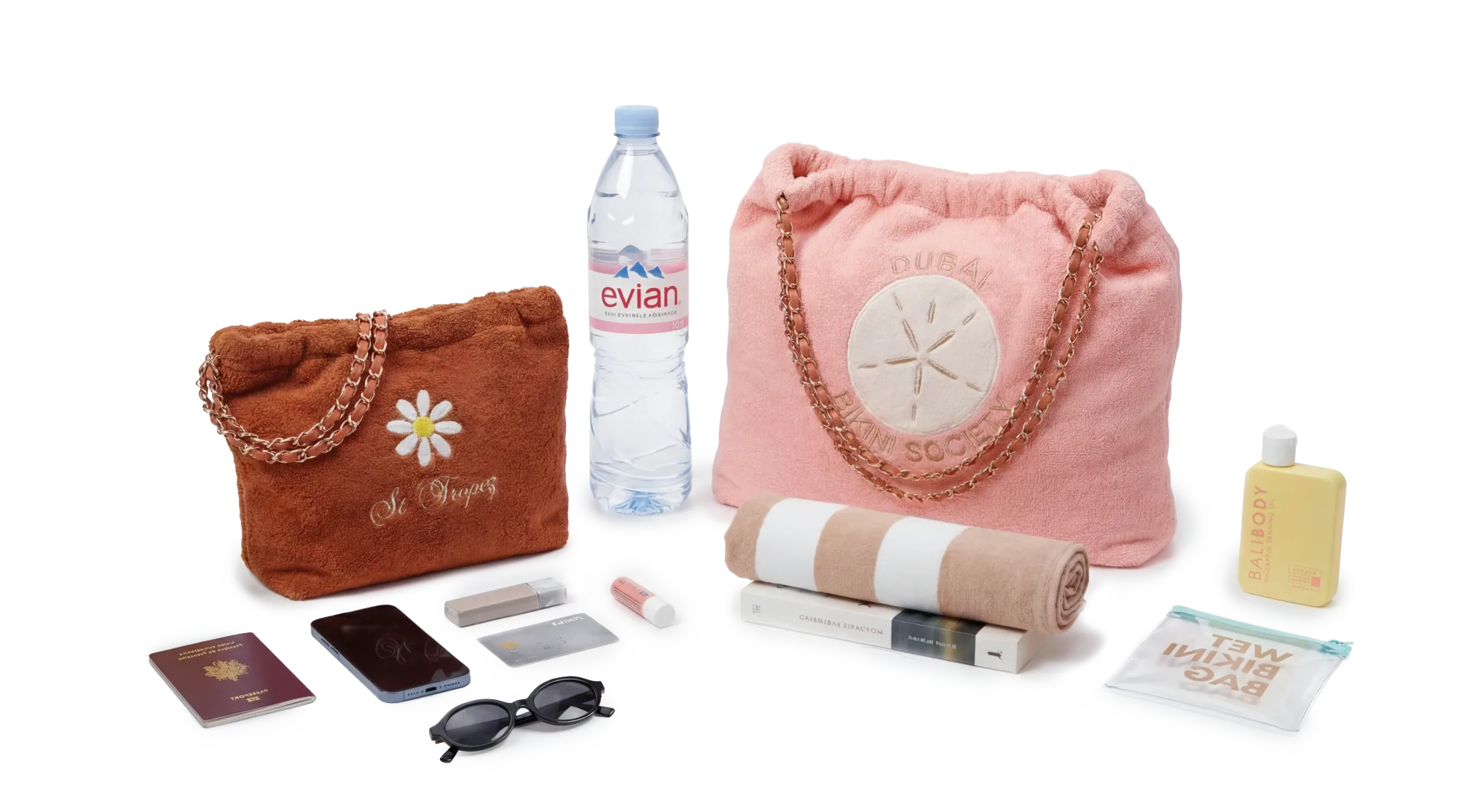 Comparatif de taille — Small Balagan (25 × 25 × 8 cm) et Maxi Balagan