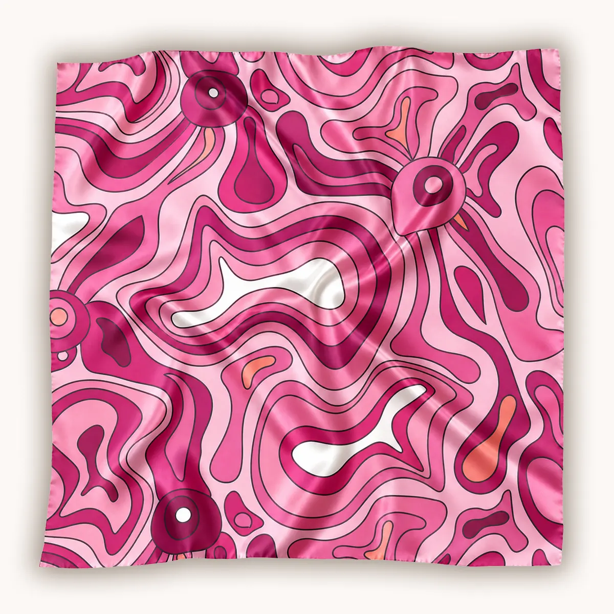 Foulard Psea-K Rose Foulard Psea-K Rose